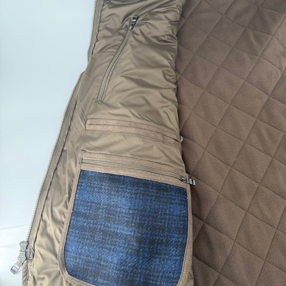 Peter Millar Wool Essex Quilted Vest Mens XL Navy Blue Melange Full Zip Golf - Picture 7 of 15